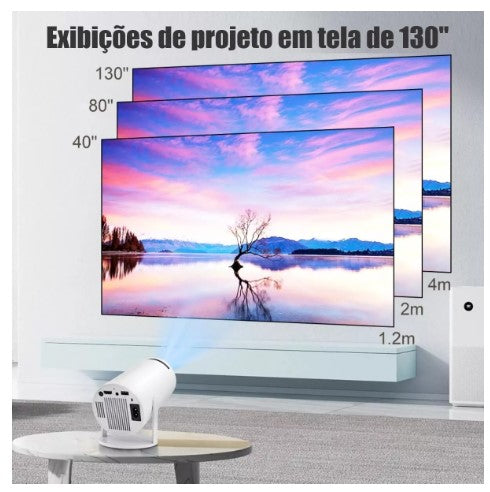 🎥 Proyector Inteligente 4K con Pantalla Gigante de 150”